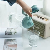 Вместительный и большой пластиковый портативный спортивный стакан со стаканом, космический чайник для спортзала, объем 2000, 2000 мл