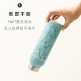 Свежий мультяшный креативный портативный стакан из нержавеющей стали, в корейском стиле, простой и элегантный дизайн