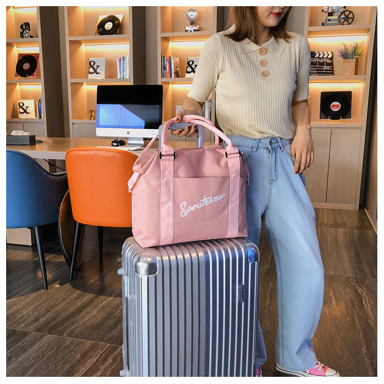 Túi du lịch nữ xách tay nhẹ không thấm nước khoảng cách ngắn công suất lớn túi du lịch nam túi ra túi hành lý túi thể dục - Túi du lịch túi du lịch lv