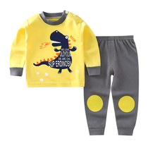 (Fan welfare) TJJ7 cotton autumn clothes and trousers set autumn letter cartoon