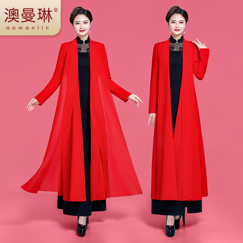 Spring fitted cheongsam, trench coat, dress Spring fitted cheongsam, trench coat, dress