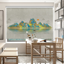 Venetian blinds 2024 new style study office bedroom living room high-end blinds sunshade beads punching installation