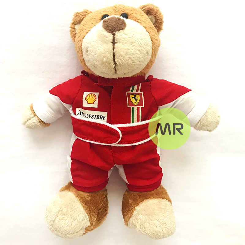 F1 Ferrari Team Little Bear Plush Paparazzi Teddy Bear Doll Lekonen Schumacher F2007-Taobao