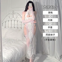 Белый [Cheongsam+нижнее белье]+перчатки+те же носки