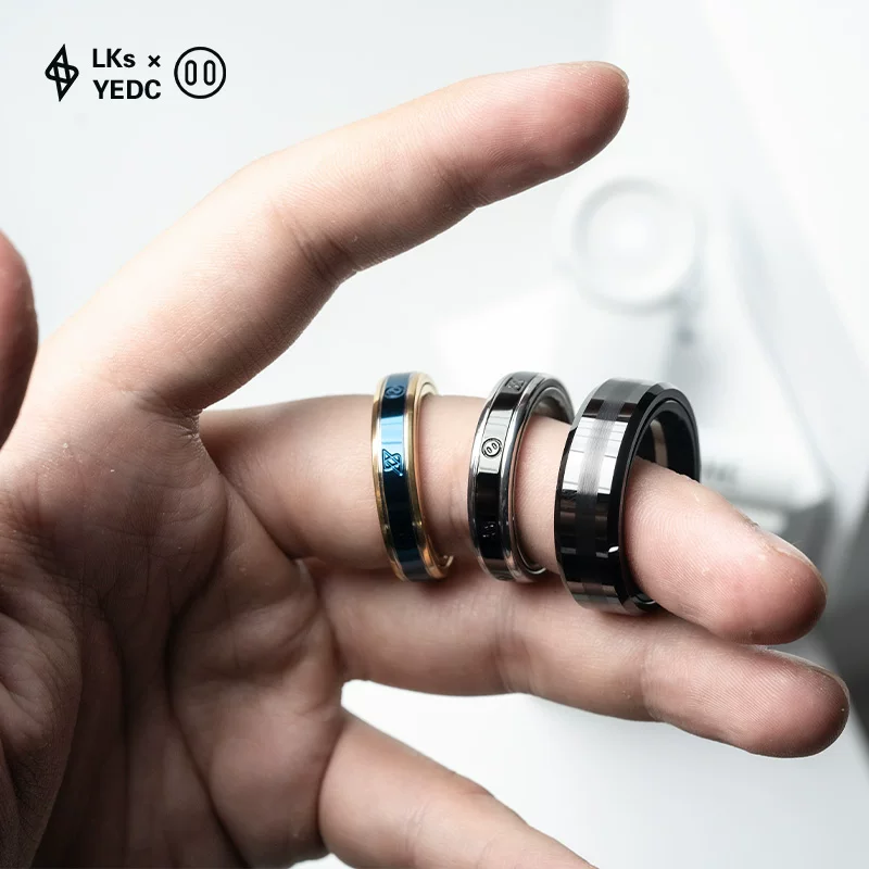 Классный игровой набор Finger Playhouse YEDC Fingertip Paris Lks Turn Cloud Ratchet Ring Stud Ring Носимый EDC Разрядка игрушка