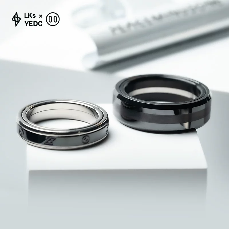 Классный игровой набор Finger Playhouse YEDC Fingertip Paris Lks Turn Cloud Ratchet Ring Stud Ring Носимый EDC Разрядка игрушка