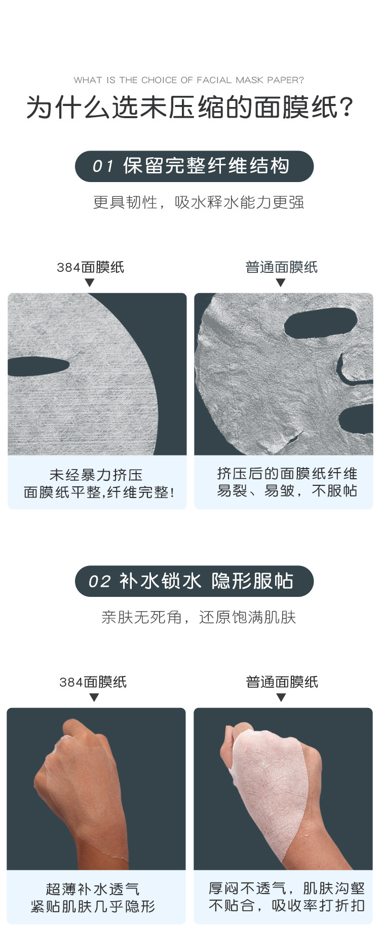 бумажная маска 384超薄面膜纸一次性水疗非压缩湿敷专用美容院正品补水干面膜扣 Tslim