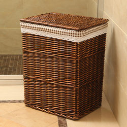 Storage Basket Dirty Clothes Basket Rattan Dirty Clothes Storage Basket Hot Pot Shop Dirty Clothes Basket Chunjia Grocery Basket Willow Basket
