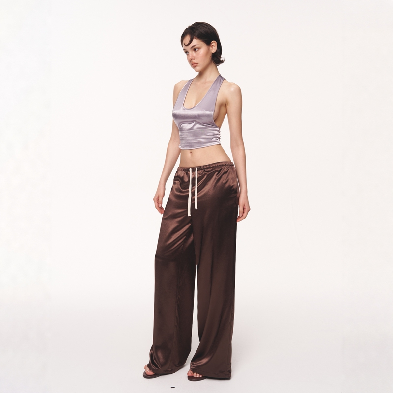 Muirgen2026 Spring and Summer New Product Millennium Satin Waist-Cinching Tight-Fitting Vest and Pants Suit
