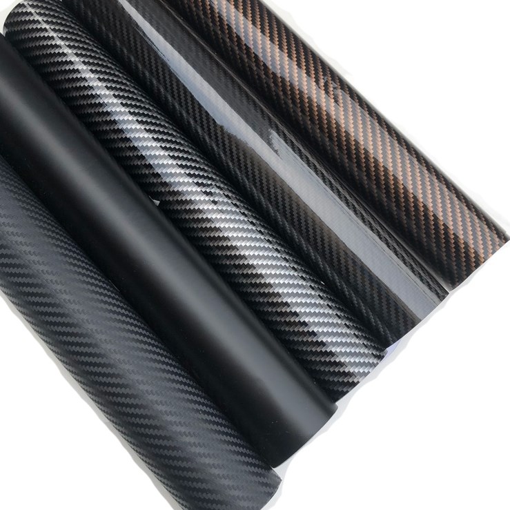 Car interior sublight appearance of carbon fiber grain 5D sticker roof cap finish tunnel modified film