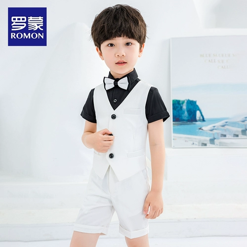 Детский летний костюм мальчика цветочника для детского сада, платье девочки цветочницы для мальчиков