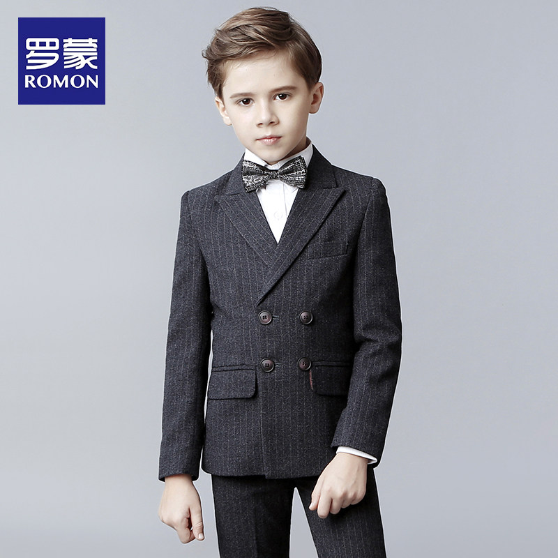 Roemon children's suit suits handsome Inlan flower boy gown boy's suit CUHK boy's boy piano plays out-Taobao