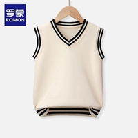 【Твердый цвет】 Черный белый жилет