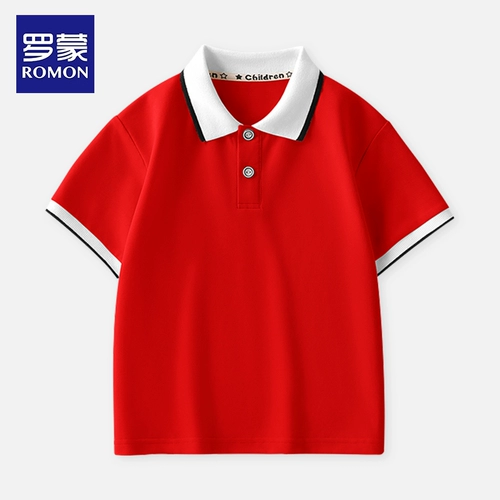 Хлопковая белая футболка polo для мальчиков, приятная телу форма для школьников, короткий рукав, подходит для подростков