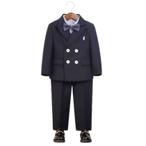 Luo Meng boys suit vest suit babys first birthday host flower girl dress suit speech performance suit