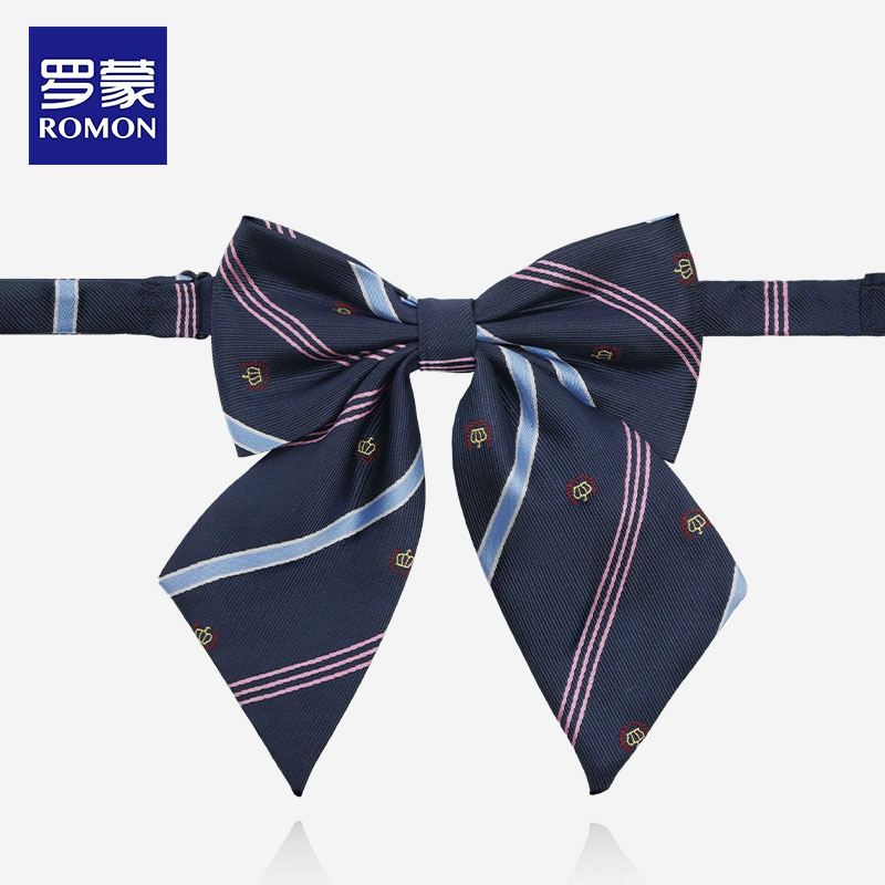 Romonjk leads women's college Wind girl uniform Children's collar is exempt from graduation photos butterfly knot small tie boy-Taobao