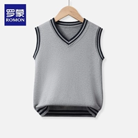 【Твердый цвет】 Серый жилет