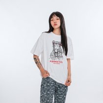 Pain Up Band Perimeter T-Shirt Hand-painted Graffiti Which ROCK SHORT SLEEVE LOOSE PRINTED ROUND COLLAR MUSIC FESTIVAL LIVE T-SHIRT