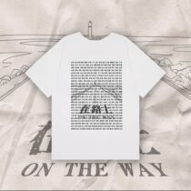 On The Road City Toponymy Travel Xu Wei Band Perimeter Short Sleeve T-Shirt Loose Tide Print Rock Airwaves