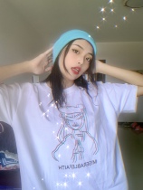 Pain Up Band Perimeter T-shirt Which SHORT SLEEVE T-SHIRT ROCK MUSIC LIVE PRINT WAVE LOOSE ROUND COLLAR ROCK AIRWAVES