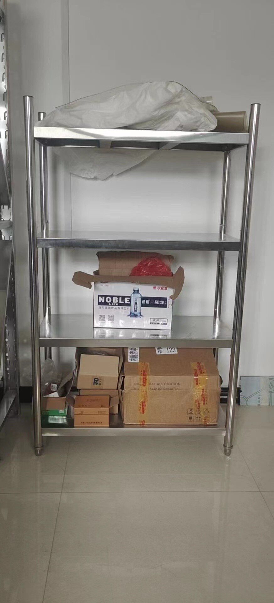 定制不锈钢家用四层置物架厨房落地式多层储物架商用仓储货架加厚