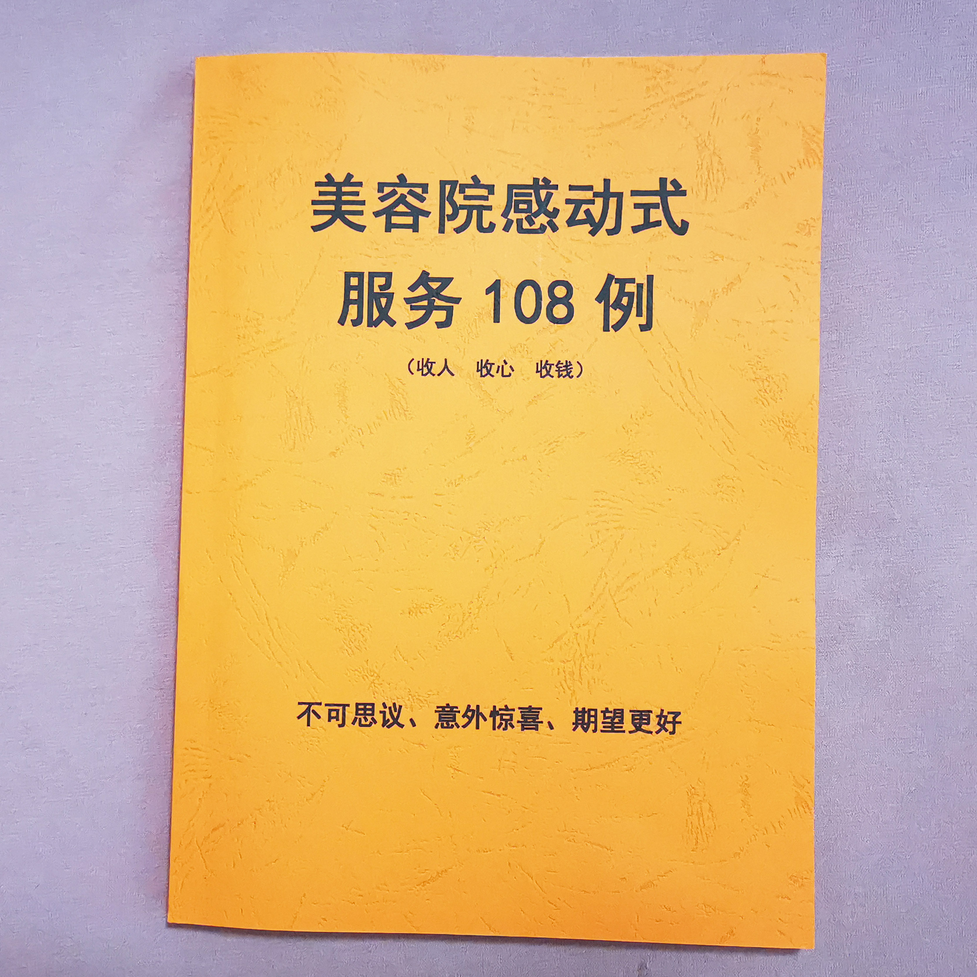 美容院师感动式服务108例收人收心收钱执行案例专业知识大会秘籍，美容院感动式服务108例电子书pdf版资料下载