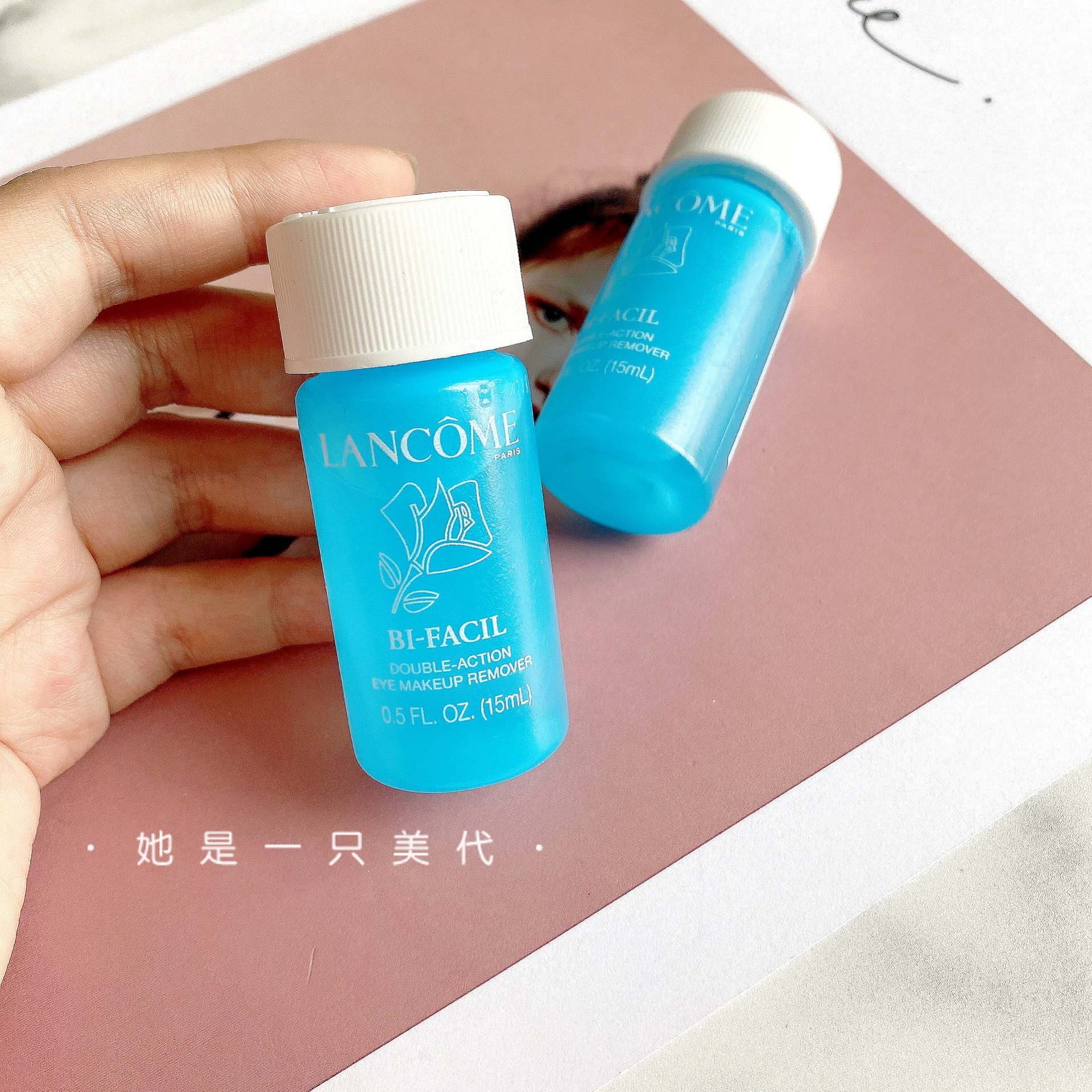 3 bottles of Lancome Lancôme celeriatry eye lip Makeup Remover Water Gentle no Irritated Residual Trial Bag 15ml * 3 No box