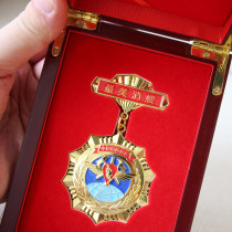 Sister-in-law Medal of Honor Medal Flame Blue Fire Send Girlfriend Featured Creative Valentines Day long-distance love gift