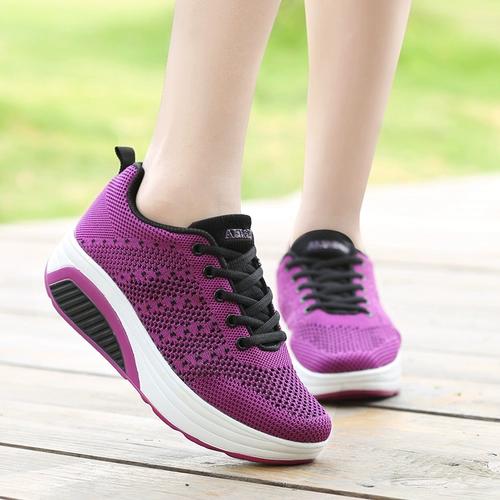 Демисезонная качалка, туфли, танцующая спортивная обувь для матери для отдыха на платформе, учит ходить