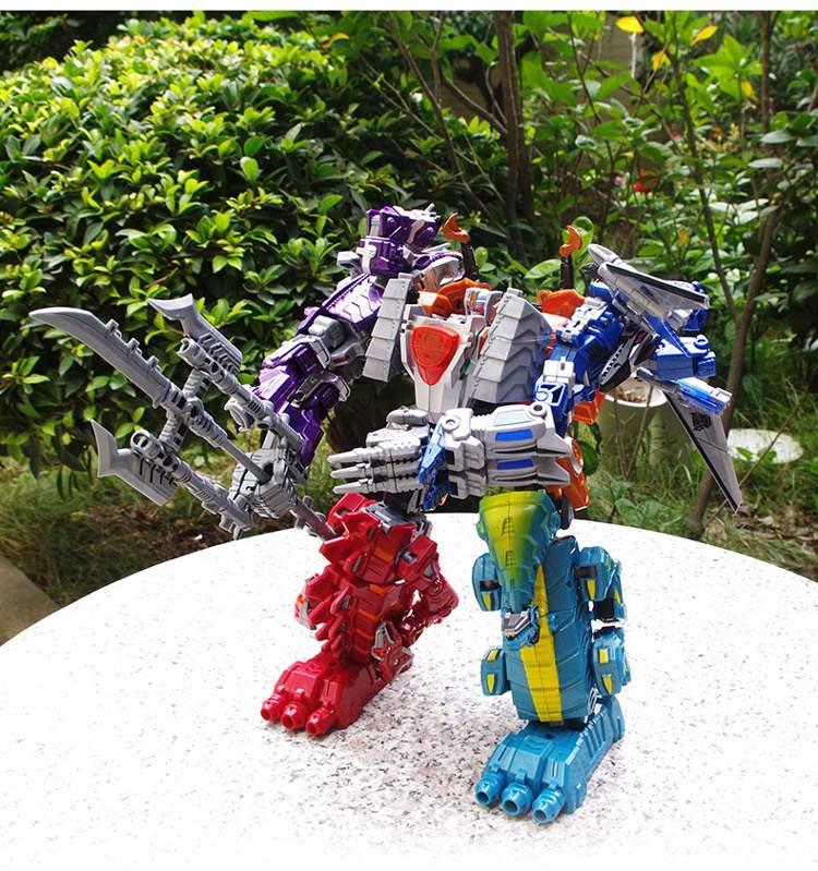 Đồ chơi biến hình Jinjiang King Kong Tyrannosaurus Dinosaur Car Robot Shura King Patron Saint Boy Model. - Gundam / Mech Model / Robot / Transformers mô hình gundam khổng lồ	