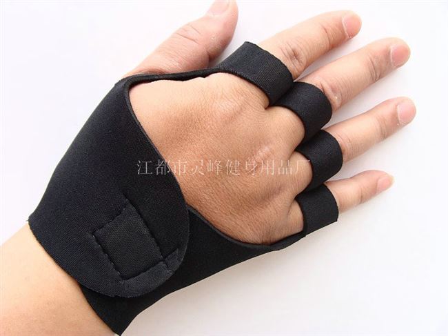 Găng tay thể hình đồ bảo hộ tập thể dục cưỡi nửa ngón tay thiết bị bảo vệ lòng bàn tay huấn luyện nâng tạ chống trượt chèo thuyền nam nữ - Dụng cụ thể thao