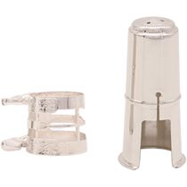 Imported saxophone clarinet flute first tenor embossed engraved metal silver-plated nickel clip hoop hat