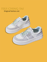 Tsui Ching-Tai ~ Xus original genuine leather small white shoes woman 2022 spring and summer new flat-bottomed casual shoes