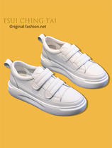 Tsui Ching-Tai ~ Xu Home Original Spring Summer Little White Shoe Girl 2022 New Genuine Leather Magic Sticker Single Shoes