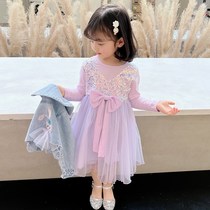 Childrens skirts Chunqiu girl childrens dress dress foreign air new spring dress female baby dress nepotism princess dress
