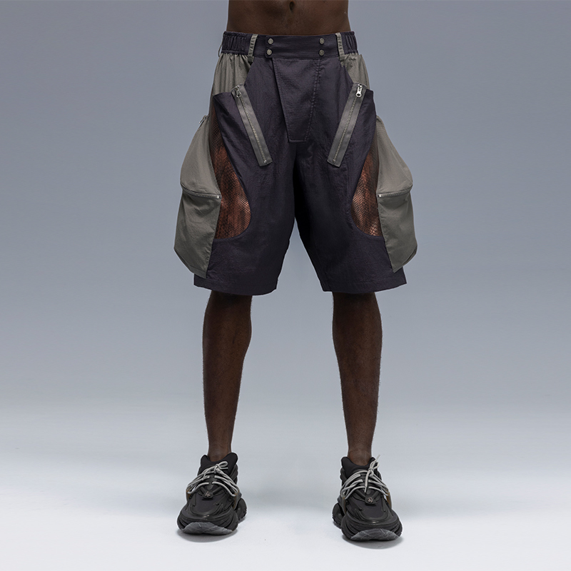 Xiphevil「Star Arc Cocoon Shorts」Cyberpunk Street Casual Loose Multi-Pocket Functional Quick-Dry Shorts
