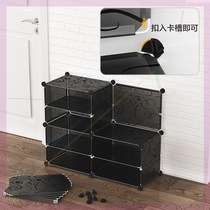 Access shoe rack dormitory door dustproof storage plastic economical multi-layer rack household simple shoe cabinet 6