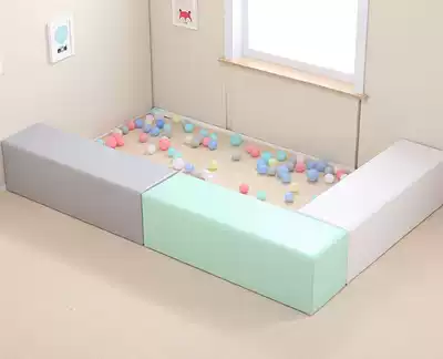 Soft fence ball pool long stool early education center playground indoor soft bag for chair children parent-child Park guardrail
