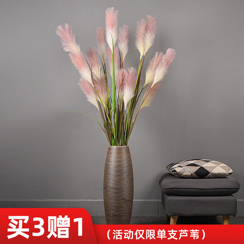 Reed Dried Flower Decoration Swing Decorated Living-room TV Cabinet Ground Furnishing Net Red Nordic Dog Tail Grass Fake Flower Simulation Flowers