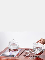 Transparent Electric Kettle Single Pot Tea Table Crystal Glass Boiling Kettle Disinfection Pan Glass Kettle Disinfection Pan