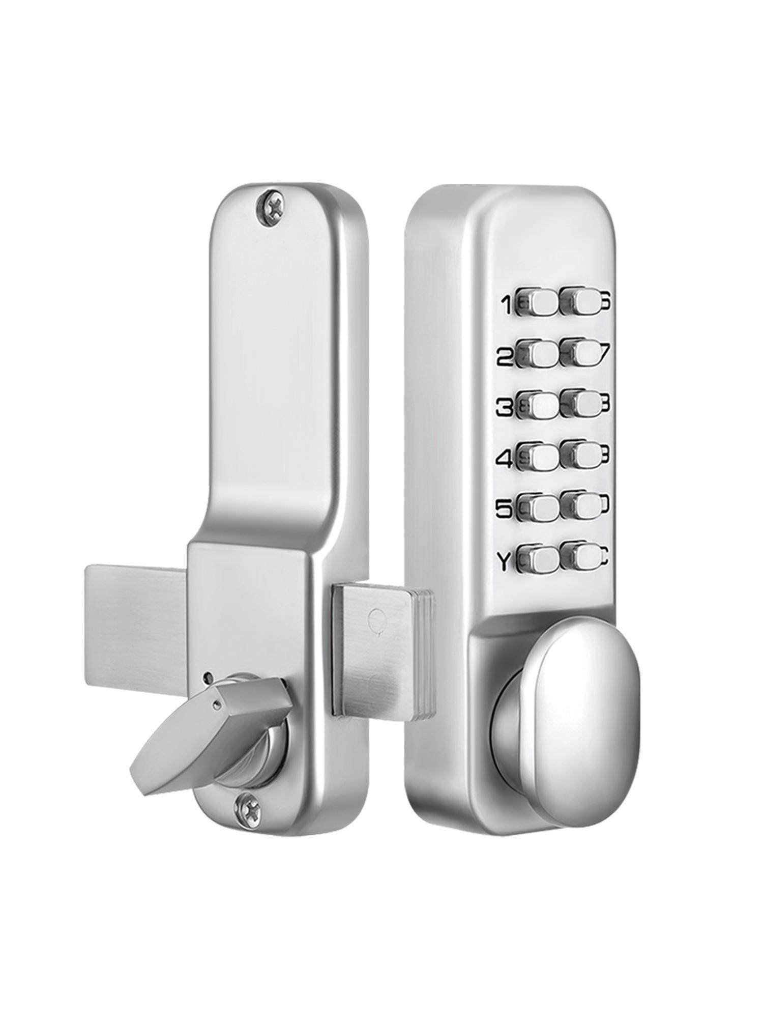 Waterproof Mechanical Combination Lock, Outdoor Courtyard Wrought Iron Door, Aluminum Alloy Wooden Door Lock, Entry Door, Household Lock, Indoor Lock