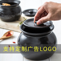 Mini small casserole open fire high temperature resistant ceramic pot simmering soup water stew Cup boiled Chinese medicine with cover Shaxian commercial