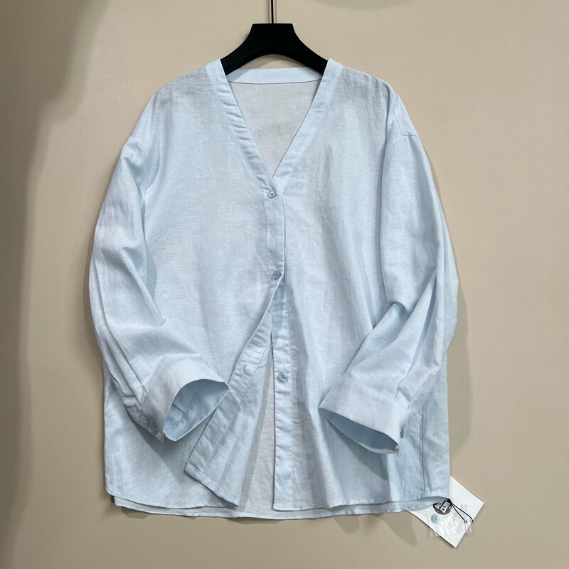 Boss Lady Meilin | Sea Salt Linen Jacket | Comes with a Laundry Bag for Machine Washing | Length 64 New Style Top Ws827