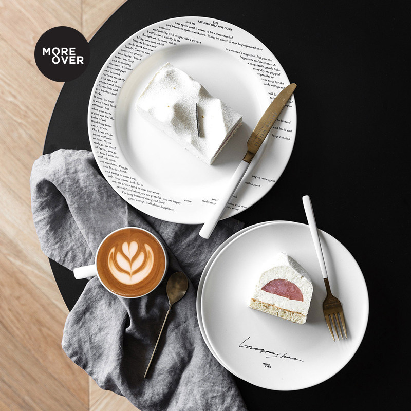 Moreover Original Ceramic Dinner Plate Microwave Dish Dish Dish Fruit Pan Western Meal Breakfast Pan Nordic 