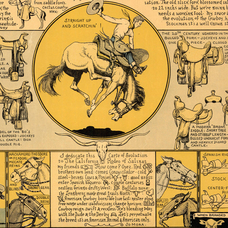 Jo Mora. Evolution of the Cowboy. 第一版