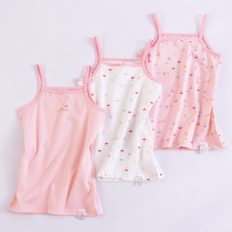 Girlvests mặc mùa xuân và mùa hè bông mô hình mỏng bé bụng gần trẻ em đồ lót cô gái con trai áo.