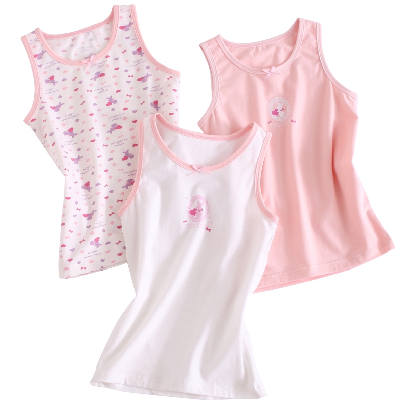 Girlvests mặc mùa xuân và mùa hè bông mô hình mỏng bé bụng gần trẻ em đồ lót cô gái con trai áo.