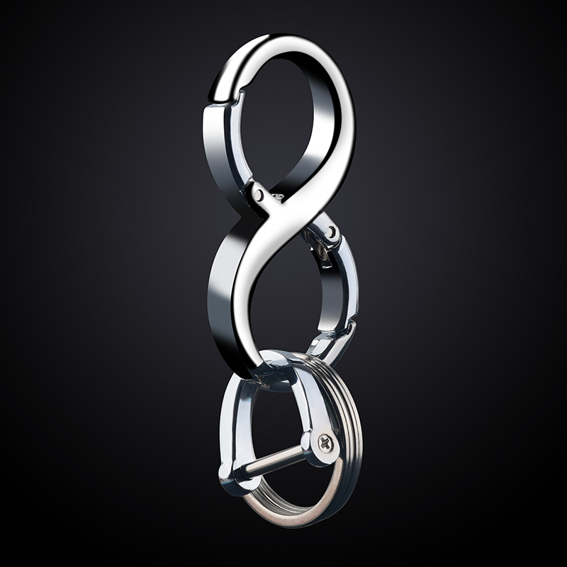 Men's car key button high-end business waist hanging creative personality metal ring lock buckle alloy remote control