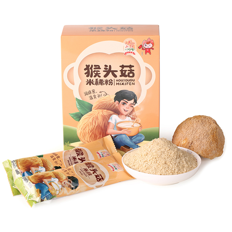 大别山的问候猴头菇米稀成人营养早餐代餐麦片速食米糊30g*10袋