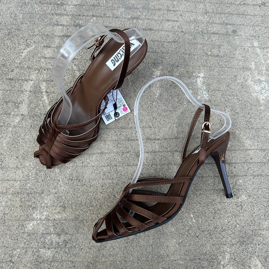 High-heeled fashion hollowed-head back tripping sandals for women